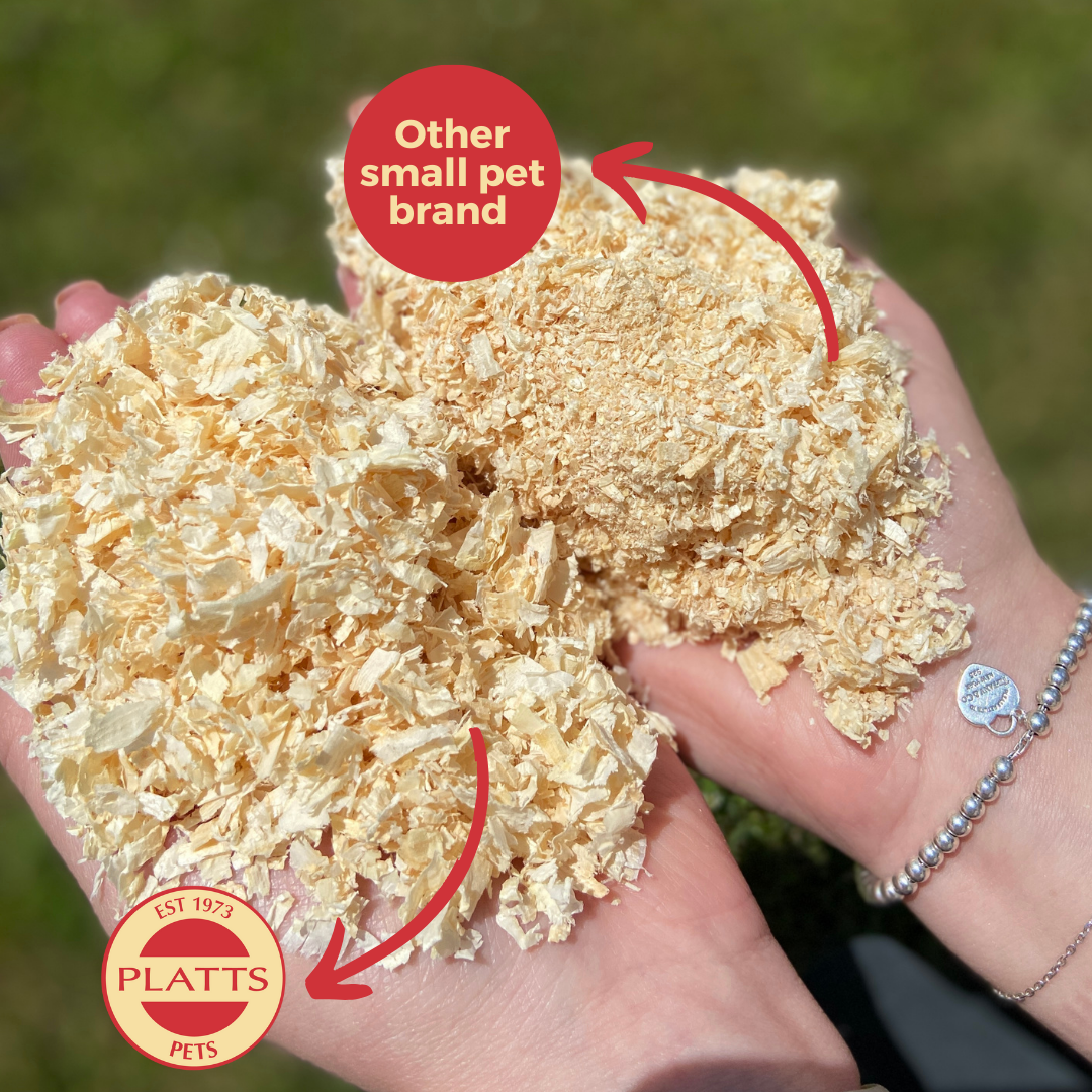 Quality pet bedding with minimal dust